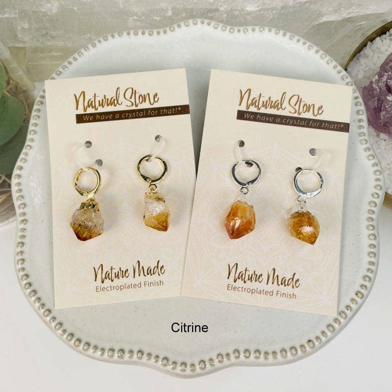 Rock Paradise - Wholesale Dangle Earrings - Crystal Natural Stone Earrings - Assorted Stones -2