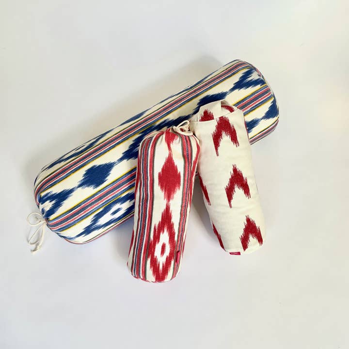 reinc. - Wholesale Yoga Block/Bolster - Organic yoga travel pillow, Summer Vibes Mallorca red2