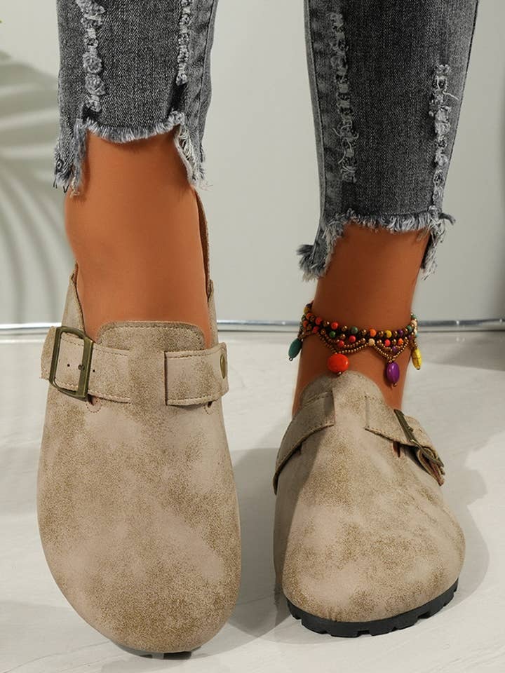 Beyond Apparel - Wholesale Slip On Sneakers - Women's - Round Toe Buckle Slip-Ons