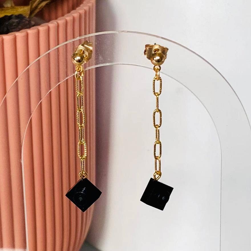 Brique d'Oreille – wholesale Hängande örhängen – Hängande örhängen kedja & Lego®-kloss - Les Virevolteuses4