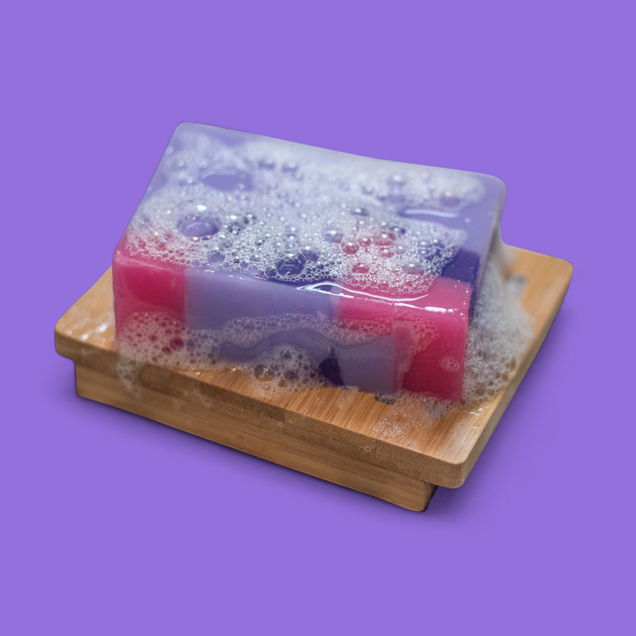Glasgow Soap Company Ltd – wholesale Bar Soap – Parma Violet Handmade Soap Slice 120g3