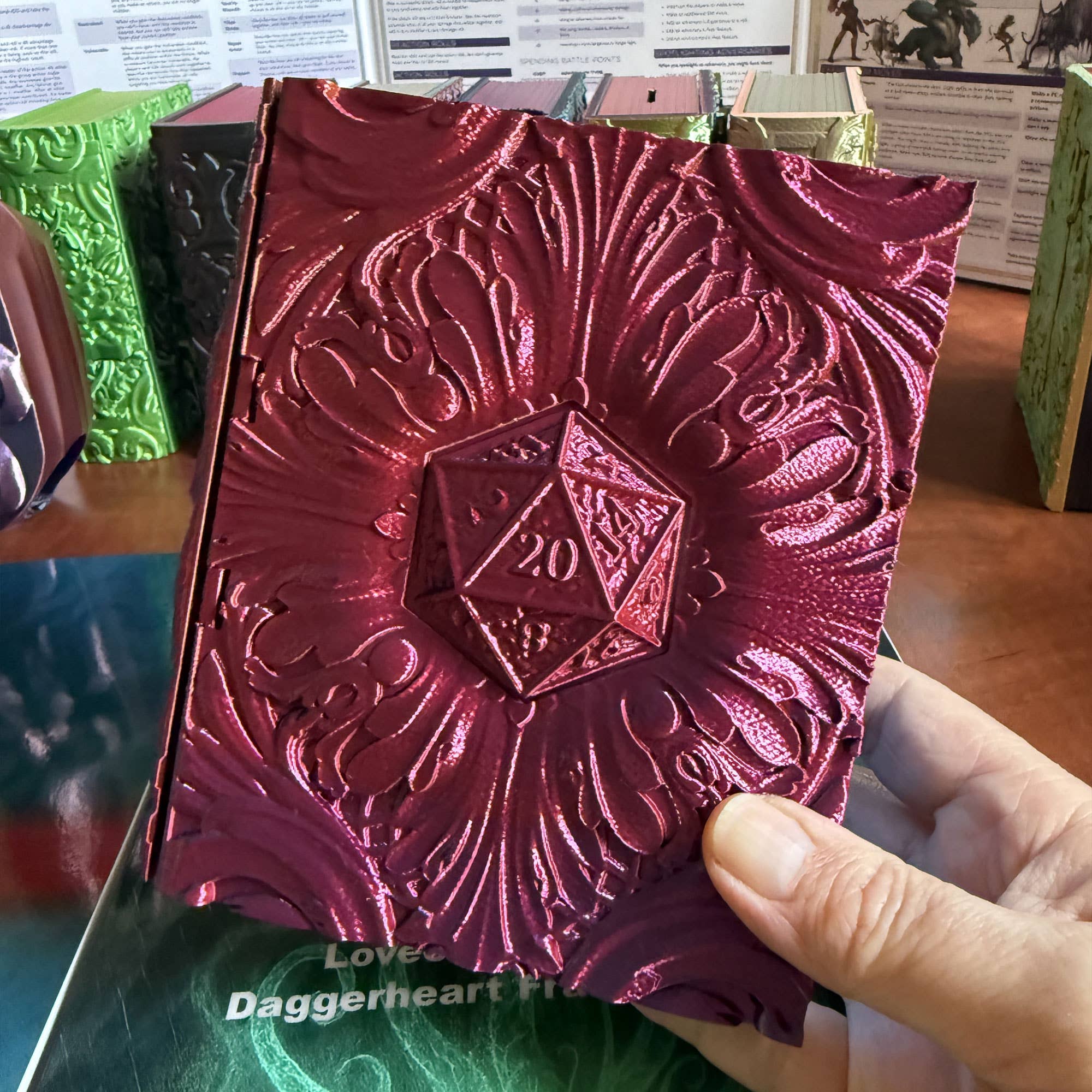 American Carver LLC - Wholesale Dice - D20 Crit Reforged Tome: TTRPG, MTG, Pokemon, D&D Gaming!4