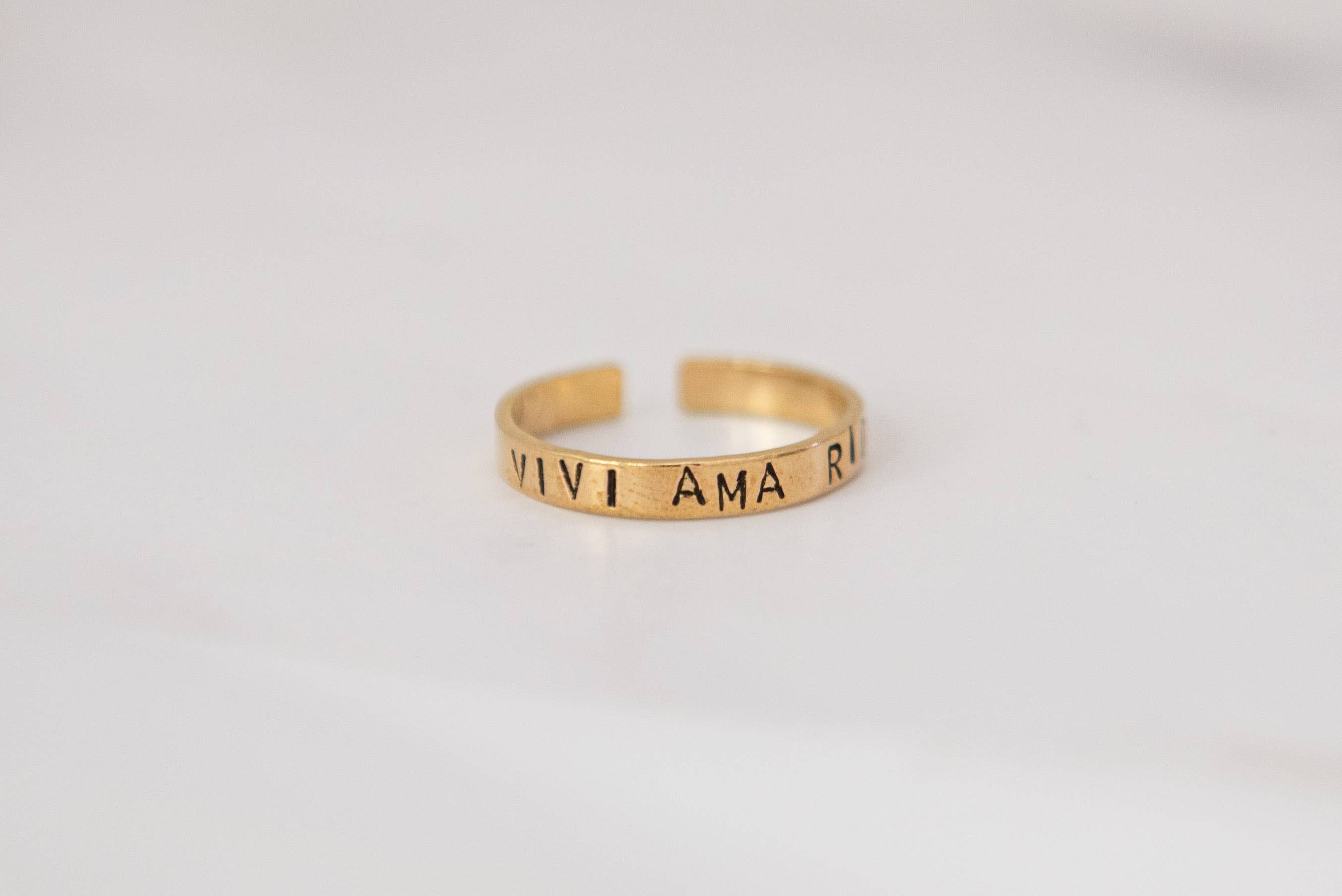 Loti jewels - Wholesale Band/Stacked Ring - ROSE RING IN BRASS WITH ENGRAVING1