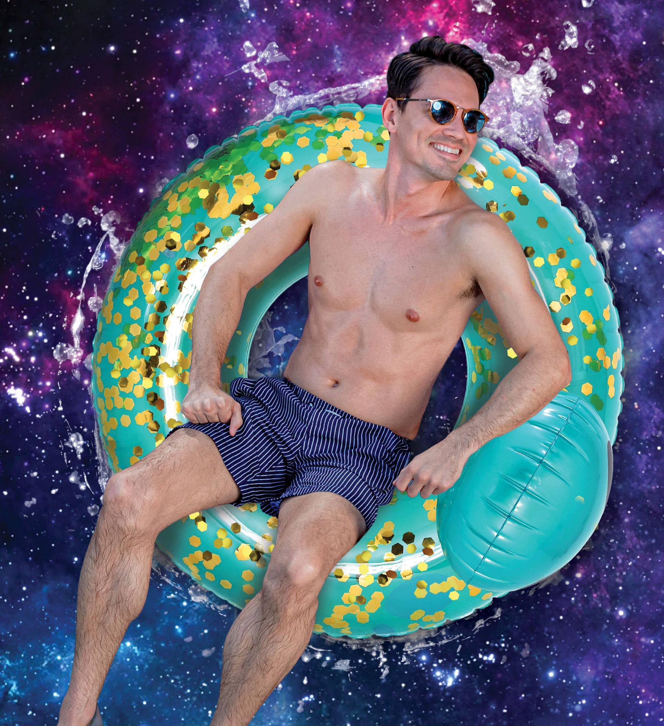 Cota Global - Wholesale Inflatables - POZA - ALIEN POOL TUBE - BLUE GOLD5