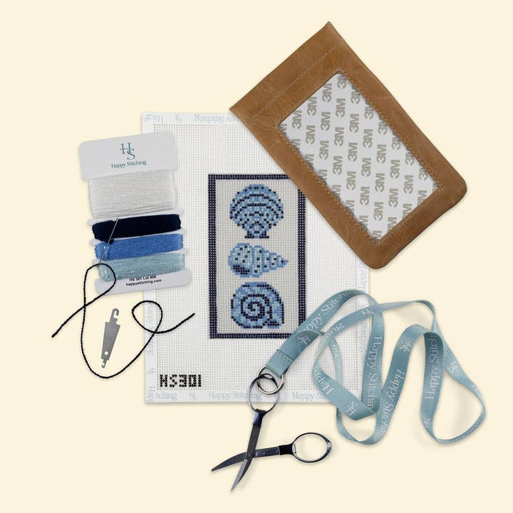 Happy Stitching - Wholesale DIY Craft Kit - Trio of Seashells3