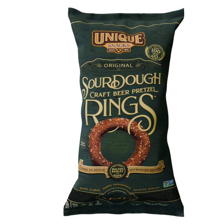 Unique Snacks - Wholesale Pretzels - 24 - 11oz Sourdough Pretzel Rings