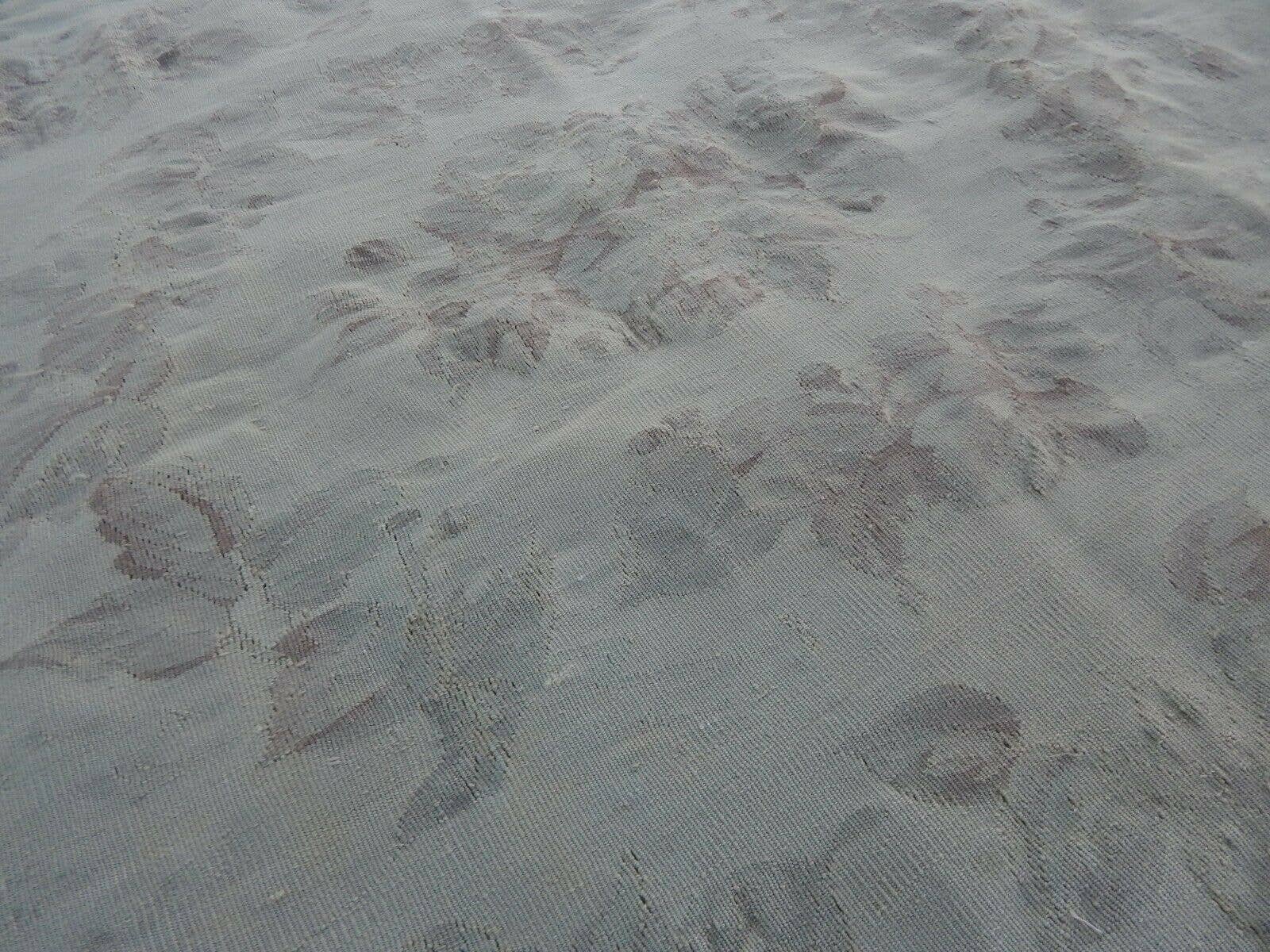 Vintage Pillows Store – Engroshandel Løst tæppe – Vintage Aubusson Style Kinesisk Tæppe - Uld Dekorative Tæppe - Indretning af hjemmet7