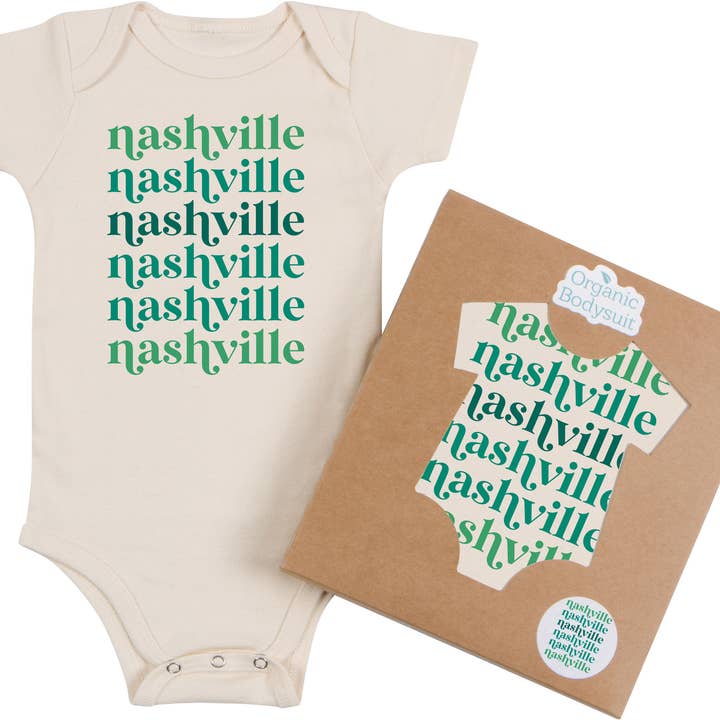 Moonbeam Repeat Green Infant & Toddler (Customizable) for wholesale by Morado Designs