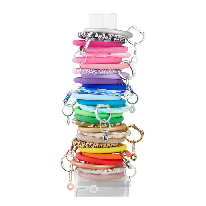 Oventure Acrylic Stacking Tower – Key Ring Display for wholesale by Oventure