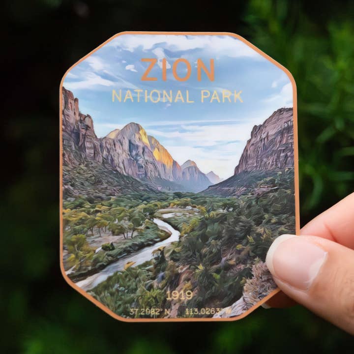 Sion National Park Klistermärke för wholesale av Little Comfy Goods