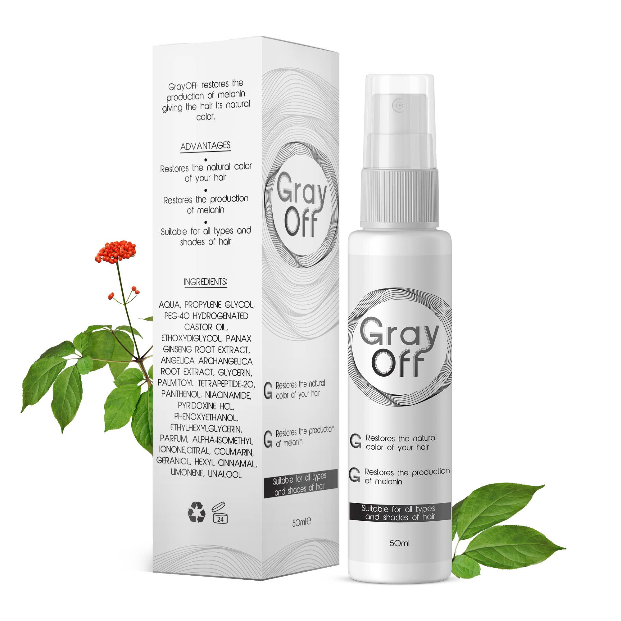 Likasso - Wholesale Hair Dye - GrayOFF Anti-Gray Hair Treatment | Rich Natural Hair Color7