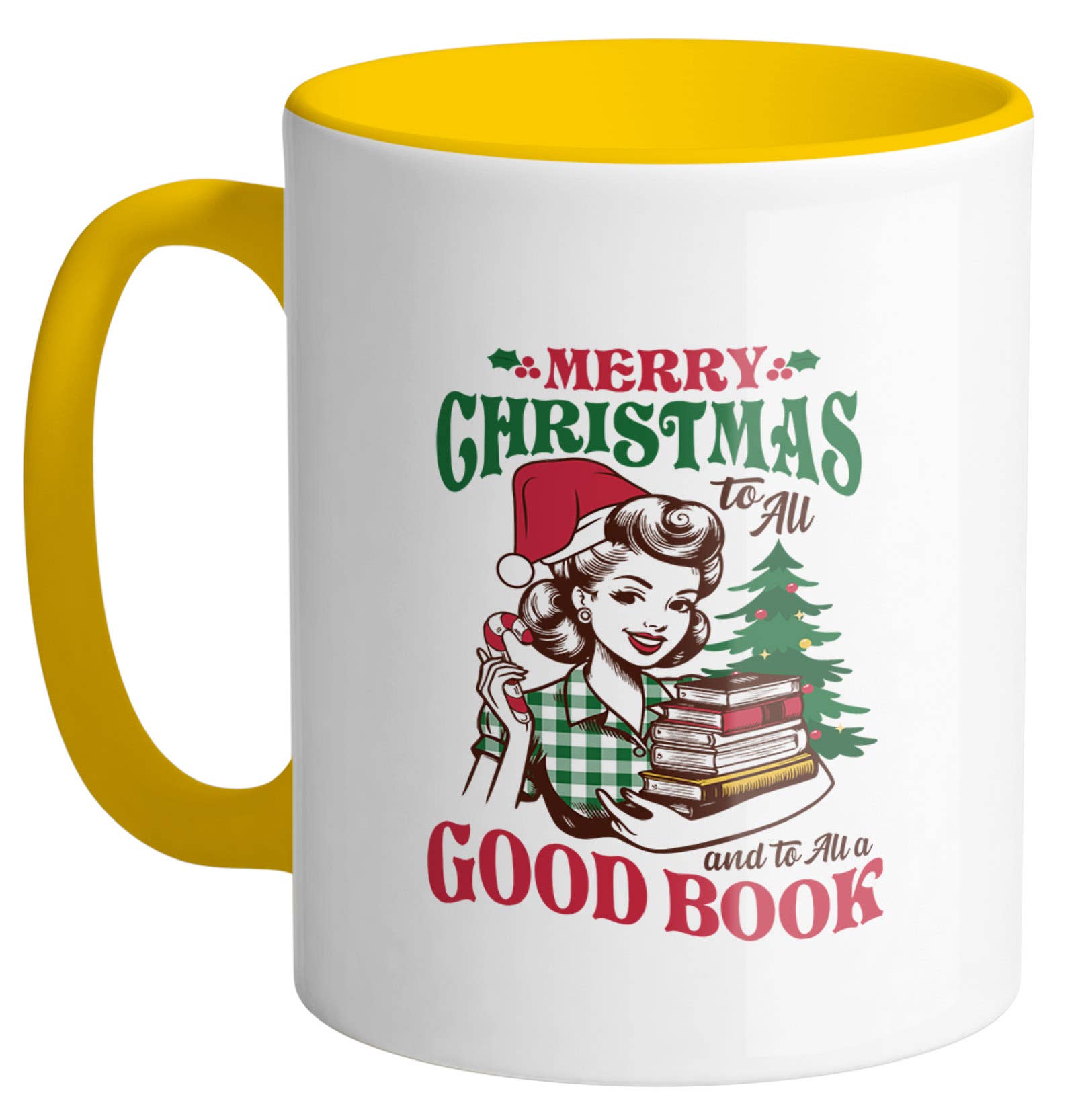 Lucky Luna Apparel – wholesale Coffee mug – Merry Christmas To All & To All A Good Book Ceramic Mug7