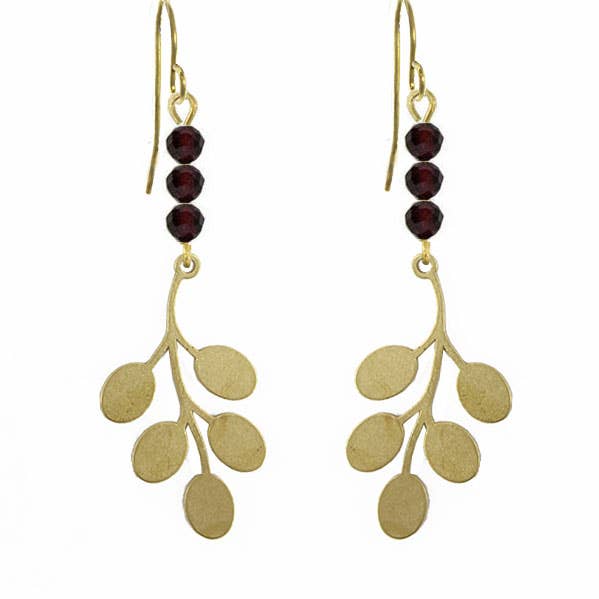 Brass Sand - Wholesale Dangle Earrings - Berry Bush