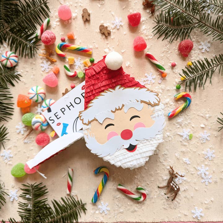 Jolly Santa Christmas Gift Box - Light for wholesale by Lula Flora Designs Inc.