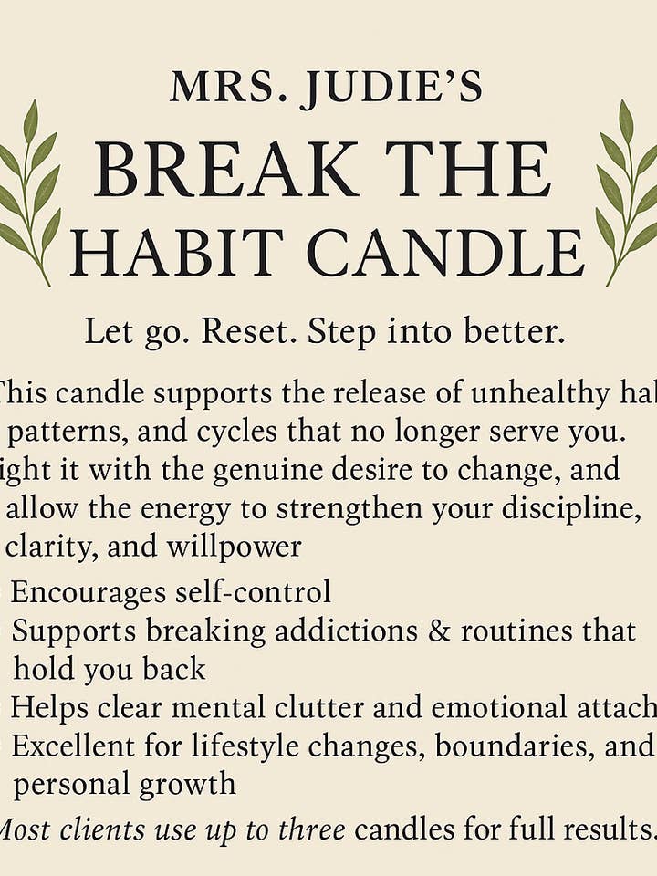 Vela Quebra o Hábito por atacado de Readings by Judie Team