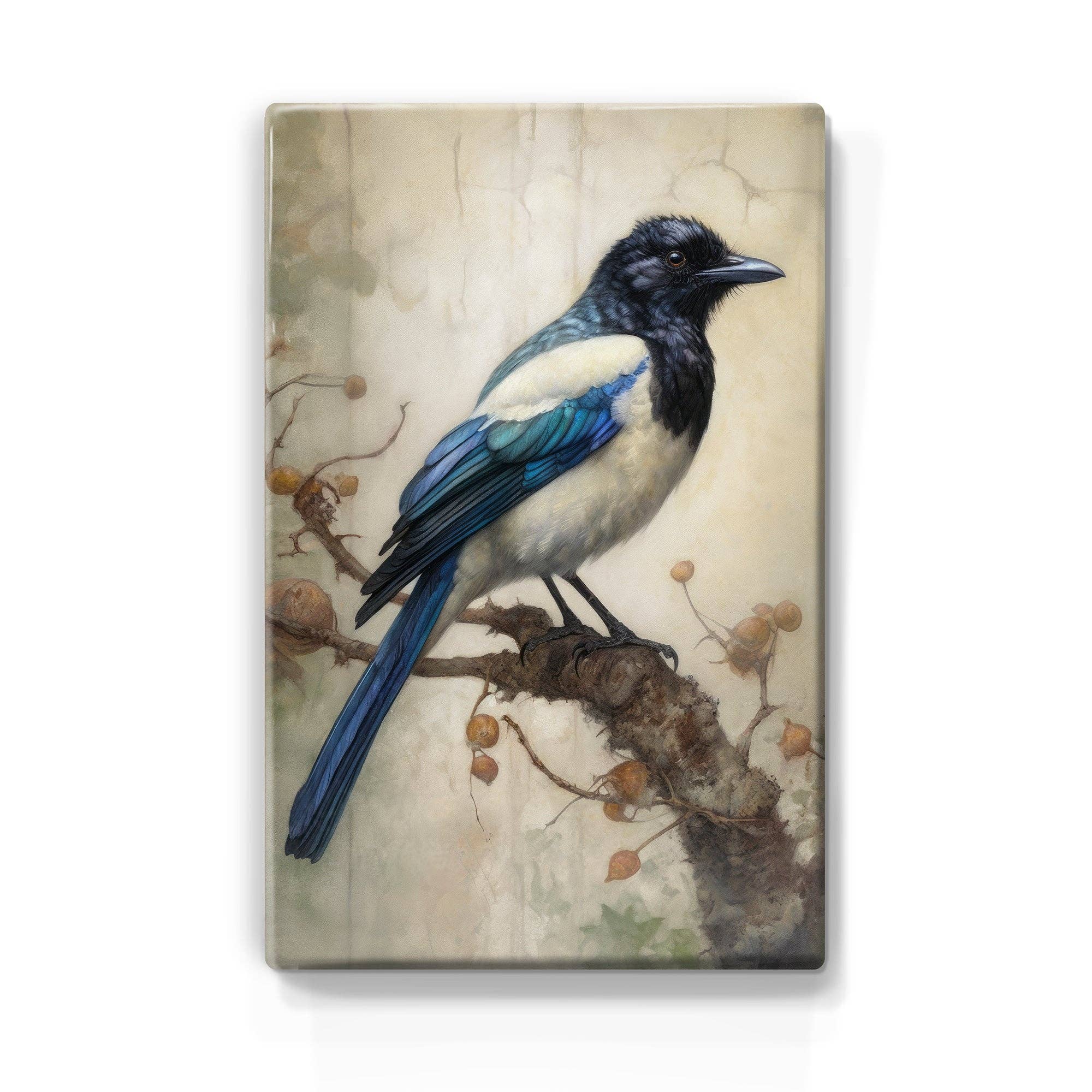 Laqueprint - Venta al por mayor Ilustración - Blue Magpie - Lámina Laqueprint - 19,5 x 30 cm - LP3510