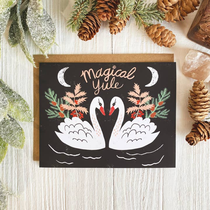 Dream Folk Studio - Wholesale Stationery/Notecard Set - Yule & Winter Solstice Notecard Set3