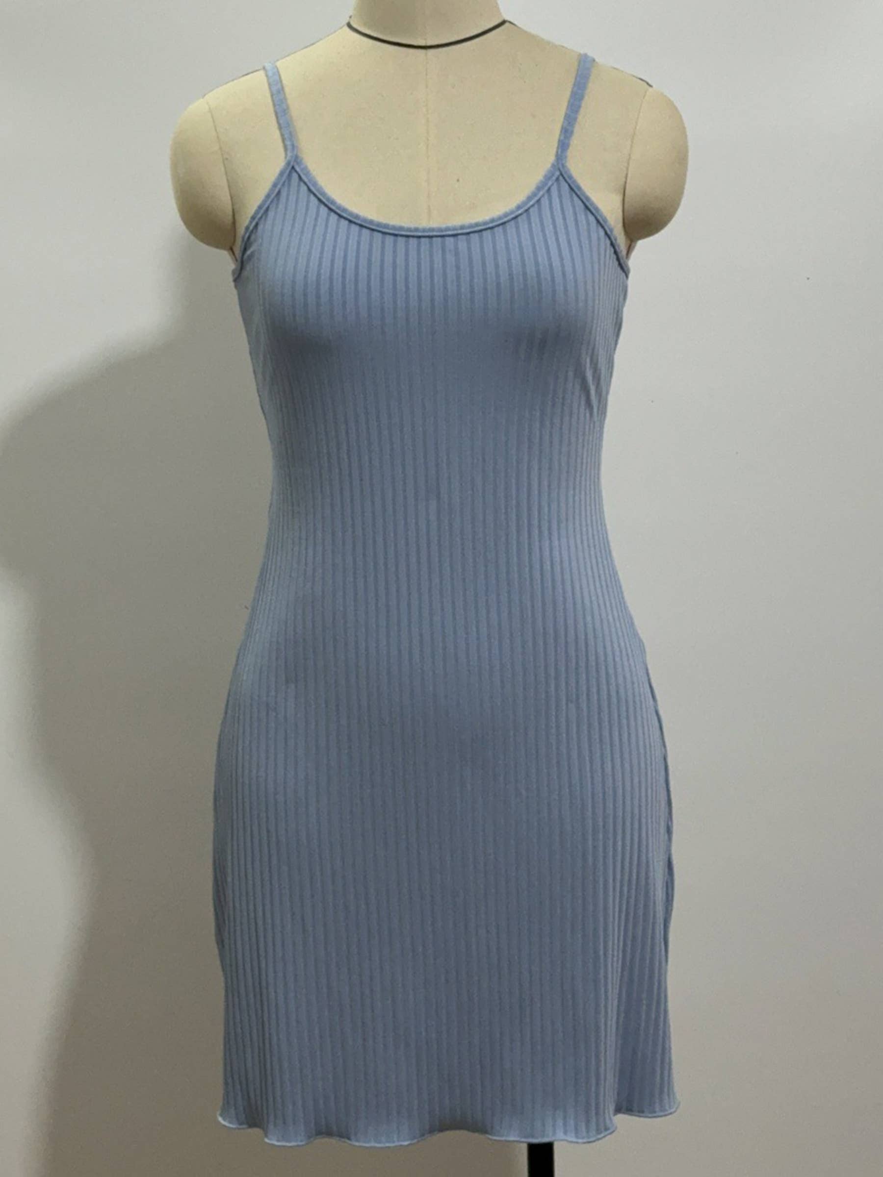 Wholesalesir - Wholesale Sleepwear Set - Women's - Solid Color Nightgown Suspender Long Sleeved Set3