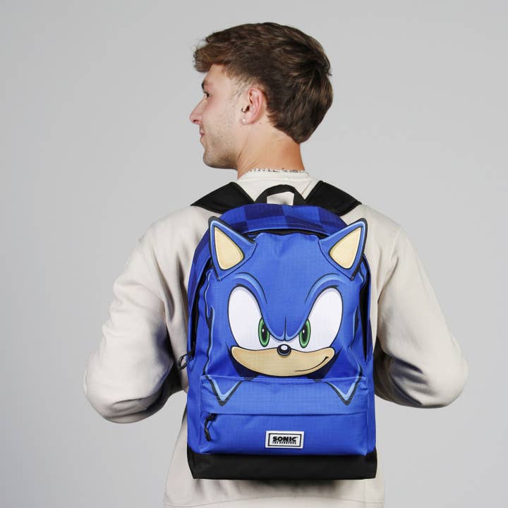 Mochila Sonic The Hedgehog - SEGA Sight-FAN Heady HS por atacado de KARACTERMANIA