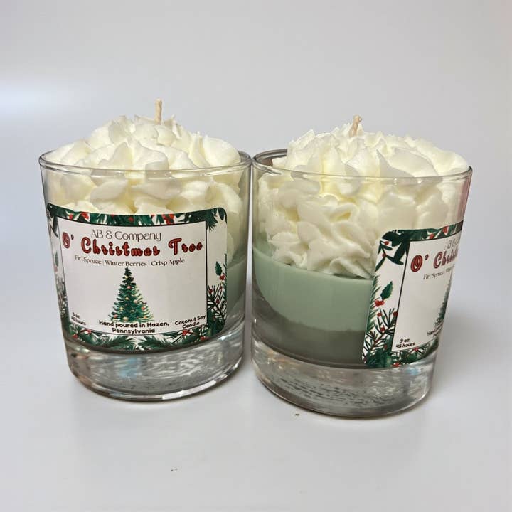 Bougie en soja à la noix de coco O' Sapin de Noël pour la vente par AB And Company