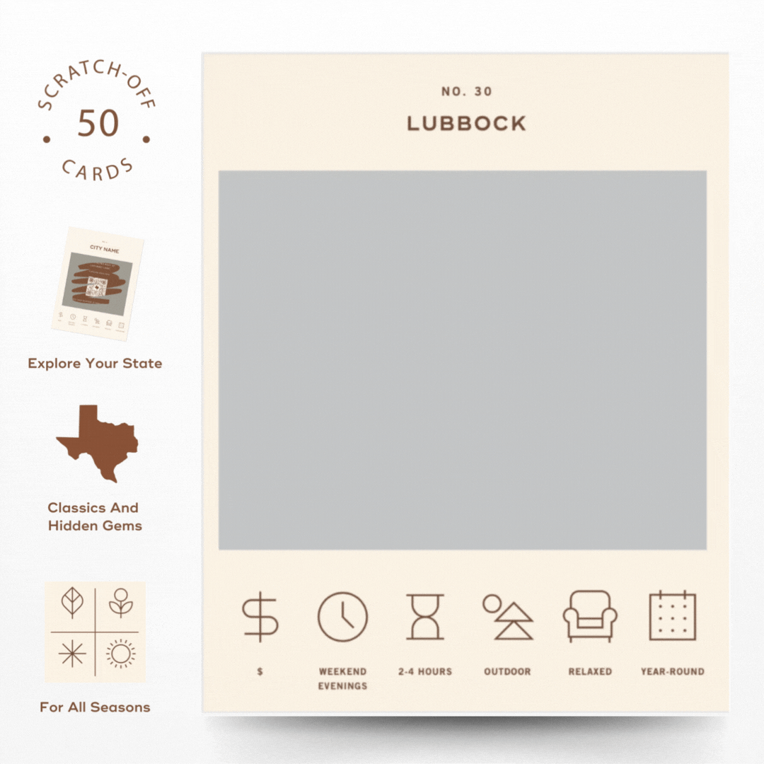 Reach International Outfitters - Wholesale Card Game - Texas Adventure Bucket List1