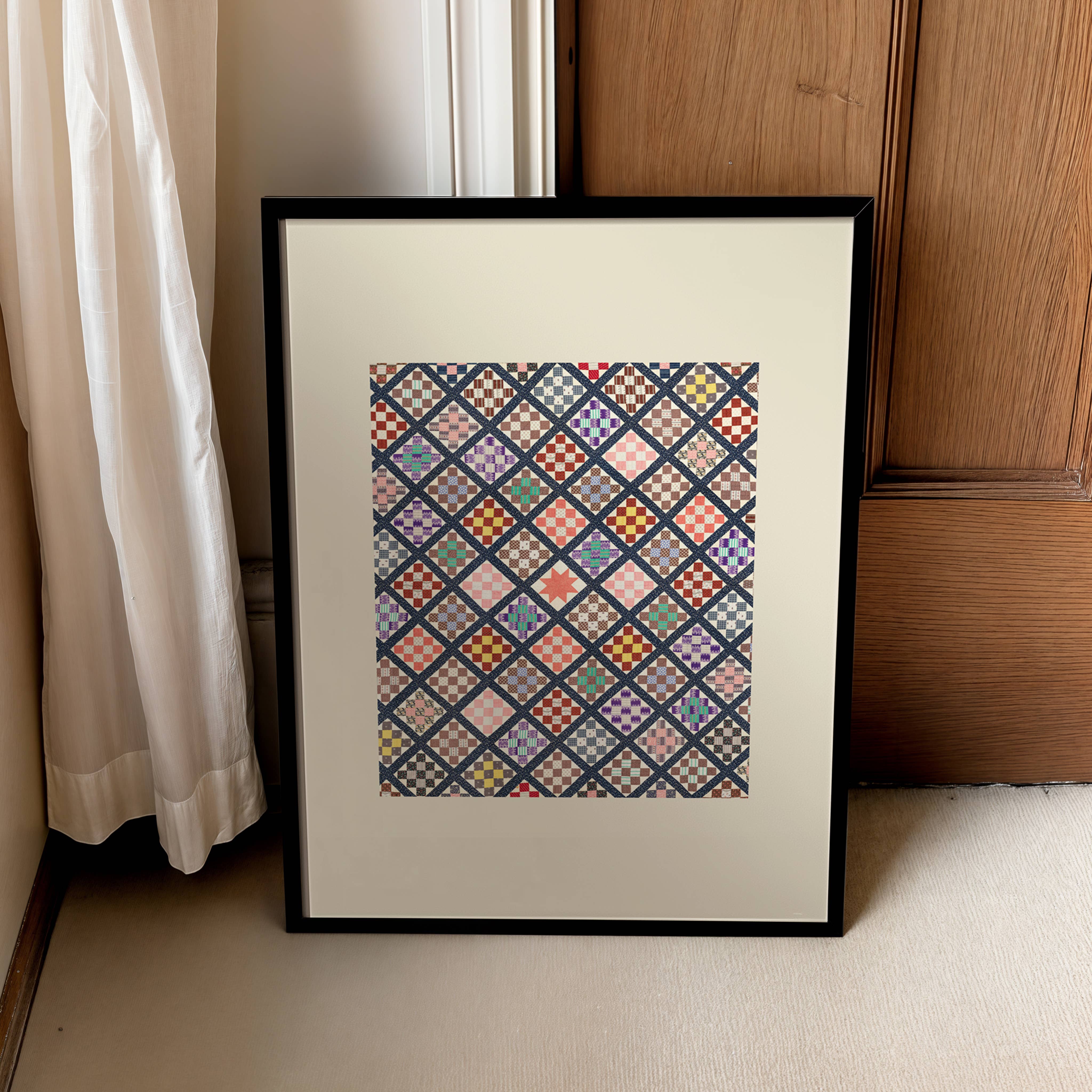 KIKIANDNIM - Wholesale Art Print - Vintage Quilt Textile Wall Art Print3