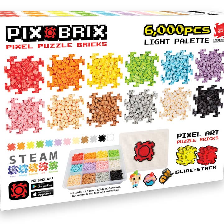 6000pc Container - Light Palette for wholesale by Pix Brix