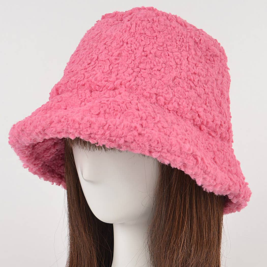 3AM BY H&D ACCESSORIES - Wholesale Bucket Hat - Women's - AMH1590 PLUFFY FLEECE WOOL BUCKET HAT7