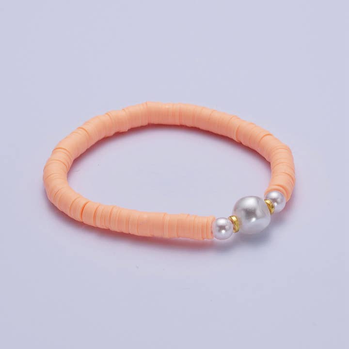 Aim Eternal - Wholesale Beaded Bracelet - Colorful Surfer Bracelet Heishi Pearl Handmade Beads brct12810