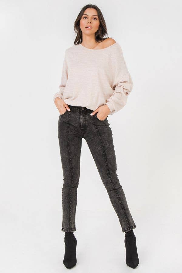 FLYING TOMATO - Wholesale Knit Top - Women's - A knit top-AT20771