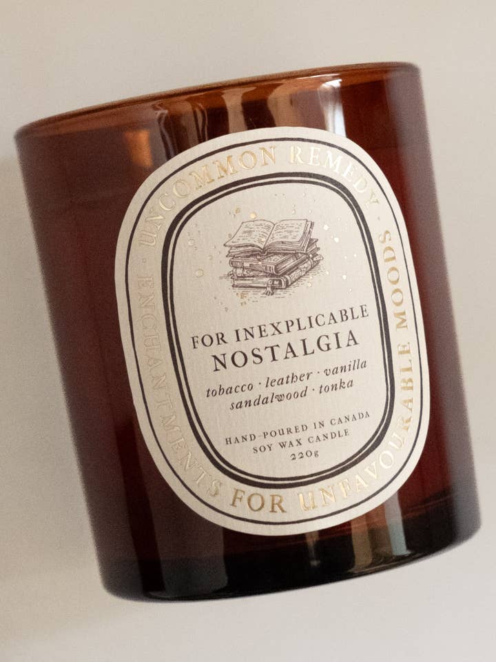 For Inexplicable Nostalgia: 220g Soy Wax Candle for wholesale by Uncommon Remedy