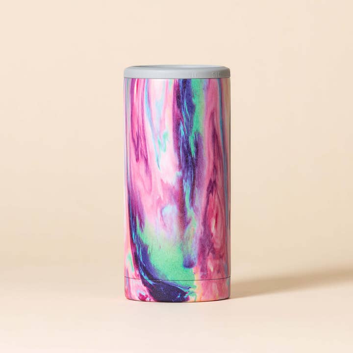 SIC Cups - Wholesale Drink Huggers & Koozies - SIC Slim Can Cooler | Cotton Candy1