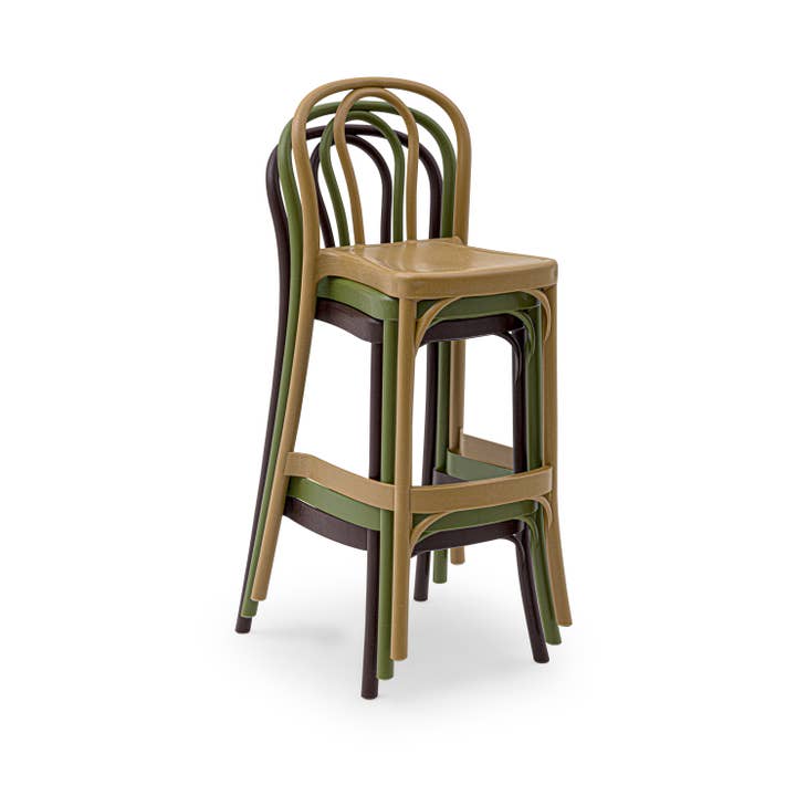 Casual Decore - Wholesale Stool - Soho Patio Bar stool with backrest 30" Seat Height2