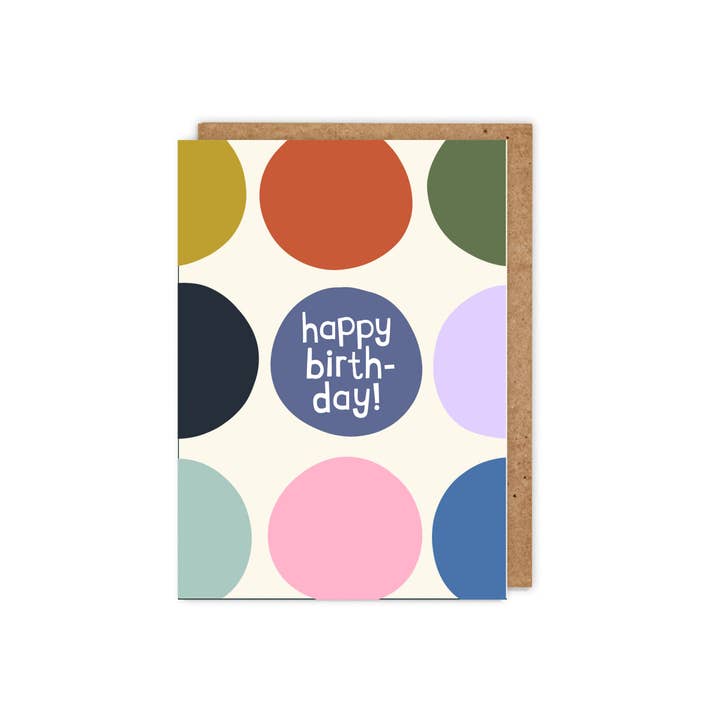 Happy Birthday Spots- Spot Gloss Card for wholesale by Zoe Spry