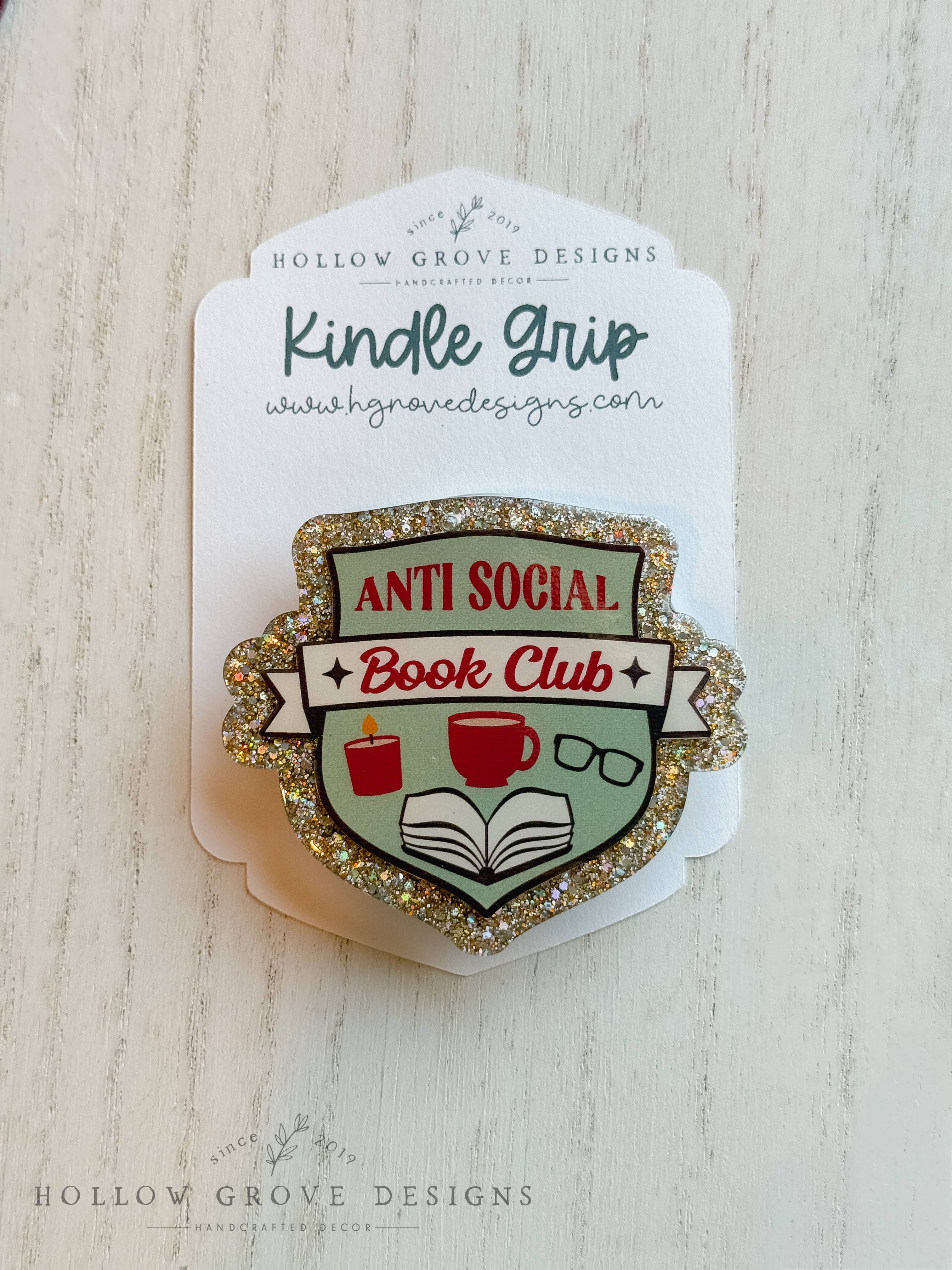 Hollow Grove Designs - Wholesale Phone Grip - Reading Tropes Device Grip8