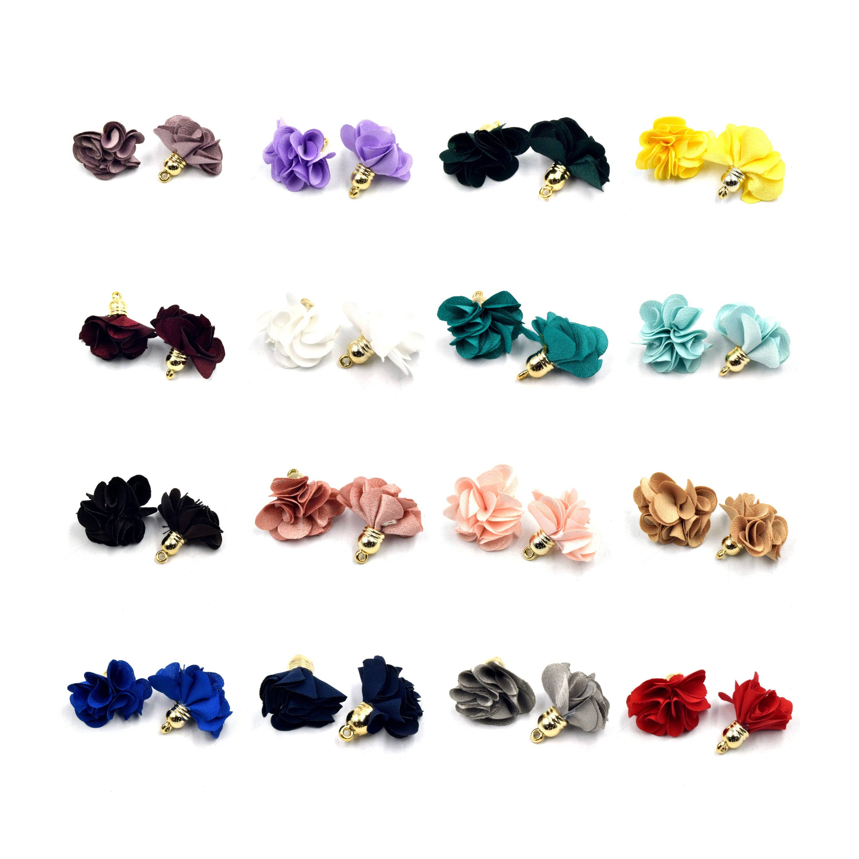 Only Beads - Venta al por mayor Material para manualidades - Borlas, gorra pequeña con borla rosa en oro claro, colgantes con borlas7