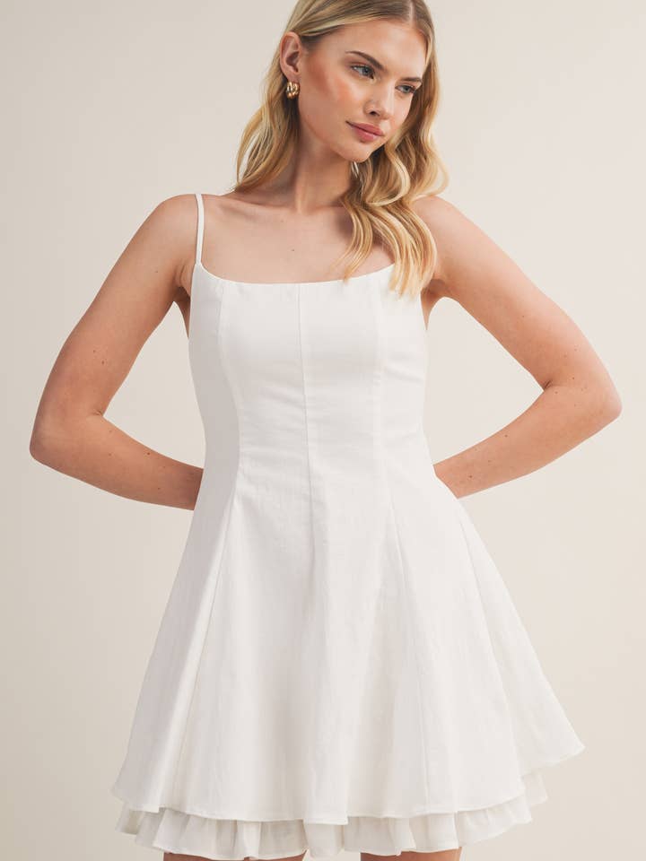 FIT AND FLARE STRETCH DRESS for wholesale by Mustard Seed