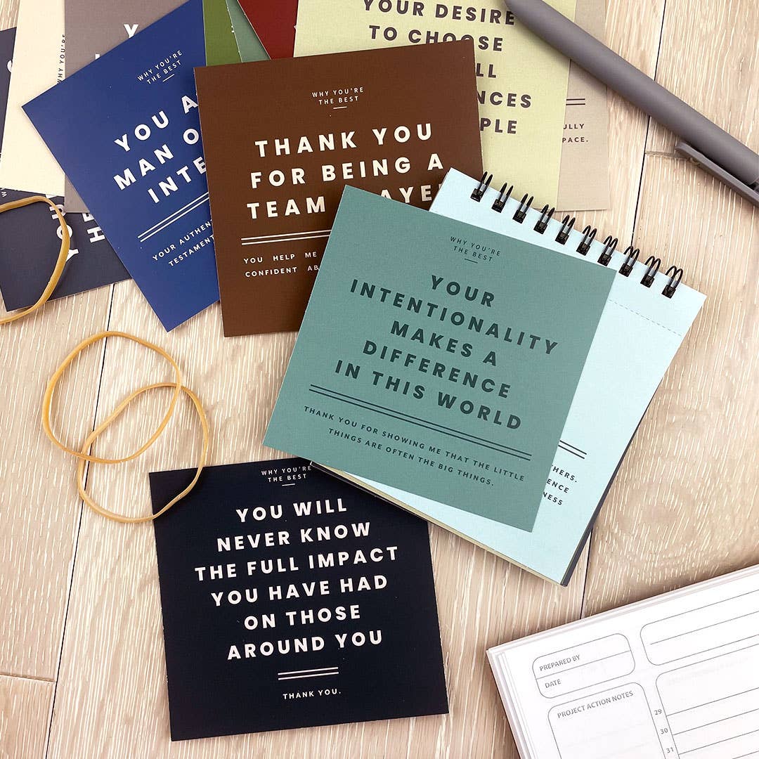 Cleerely Stated - Wholesale Stationery/Notecard Set - Make His Day Tear & Share Cards1