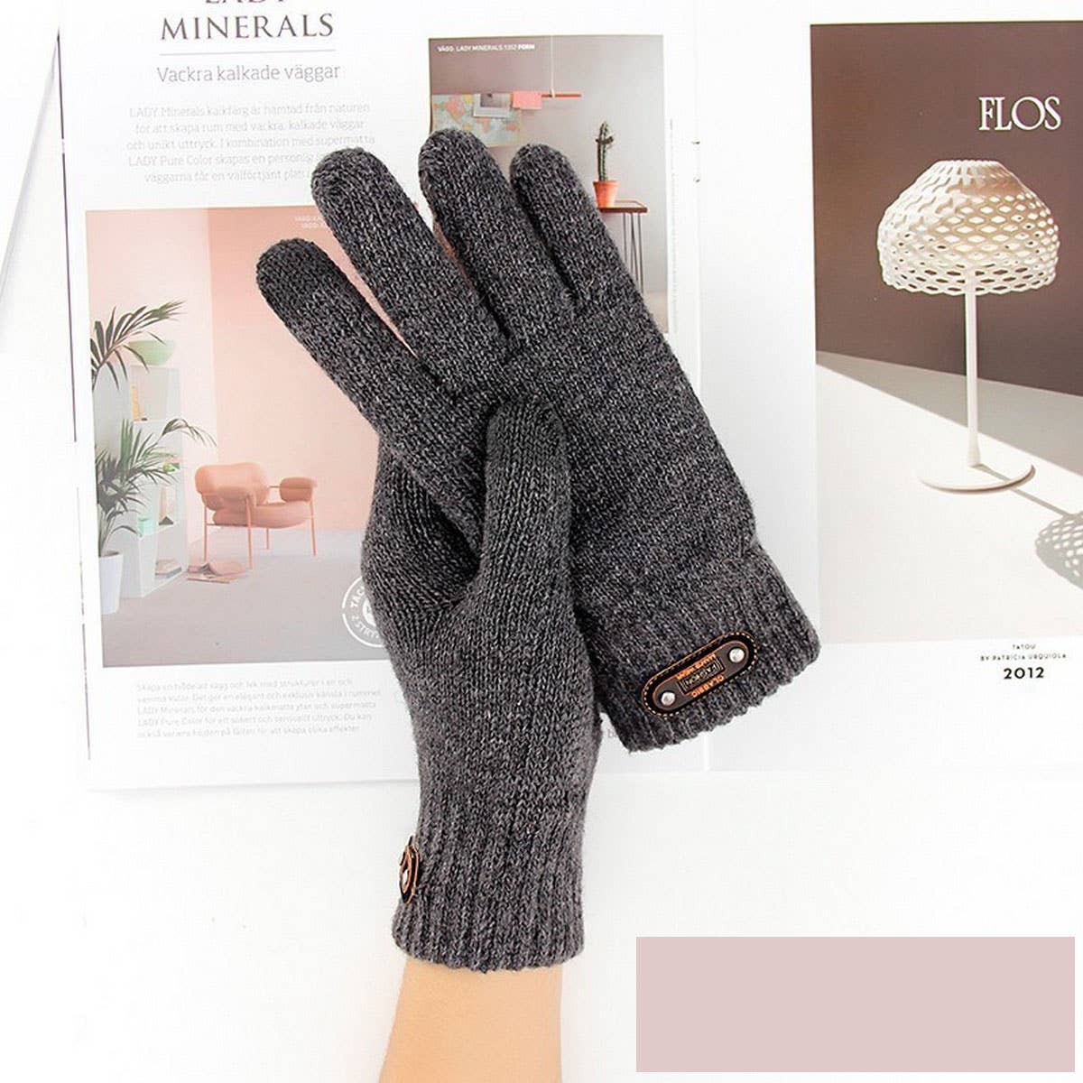 NINEXIS - Wholesale Gloves - Men's - CWAG00540_MEN WINTER KNIT TOUCHSCREEN WARM GLOVES3