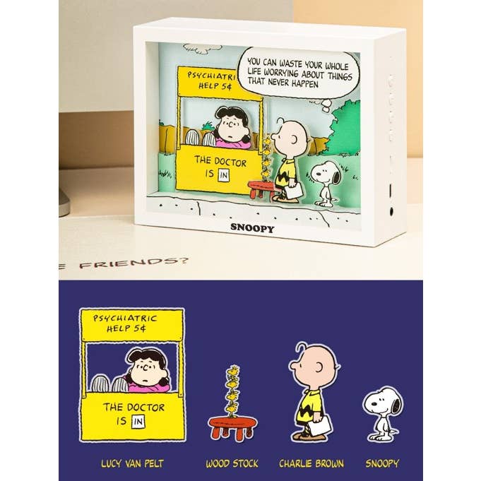 K_Wonderland - Wholesale Speakers - Peanuts Snoopy Frame Speaker/ wireless mood lamp speaker