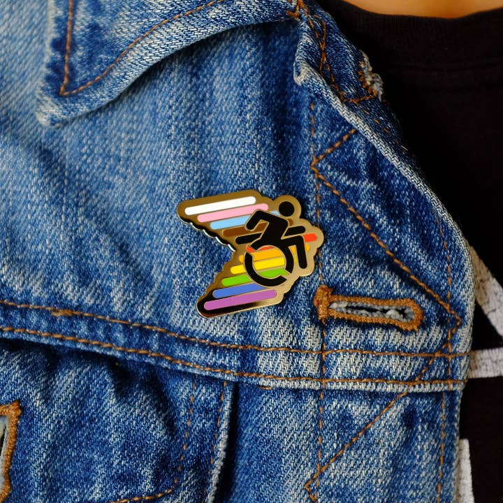Bianca's Design Shop - Wholesale Lapel Pin/Button - Disability Pride Pin