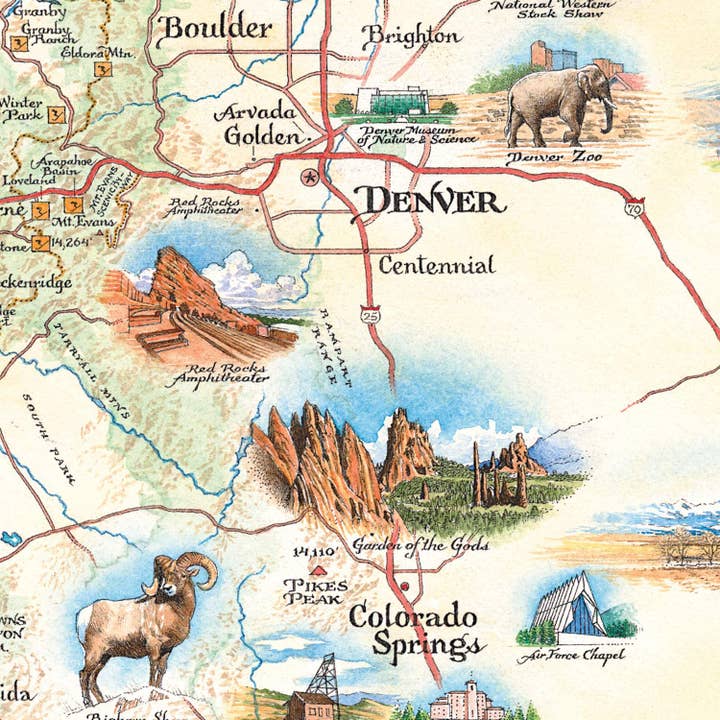 XPLORER MAPS - Vente Cartes postales - Carte postale en bois avec carte d'État1