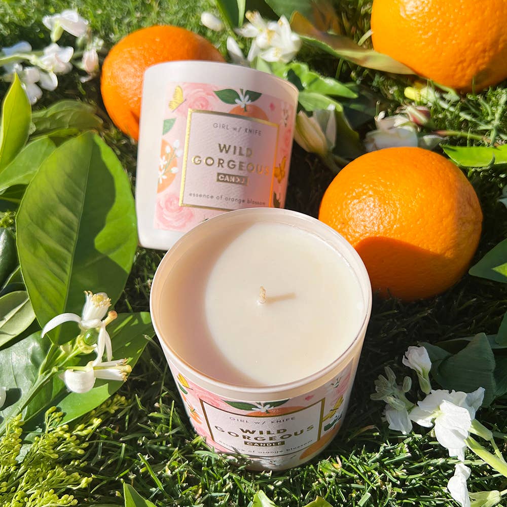 Girl w/ Knife - Wholesale Jar/Filled Candle - Wild Gorgeous Candle - Essence of Orange Blossom (soy coco)9