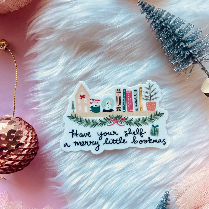 Bookmas Sticker for wholesale by Makerie Day