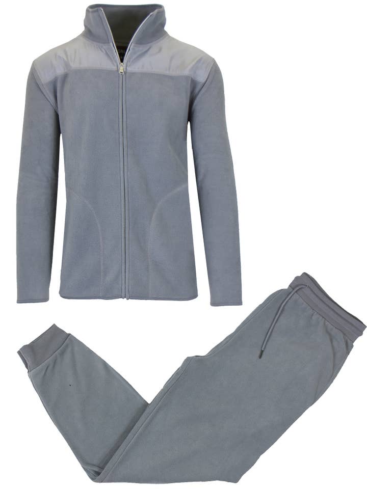 Galaxy By Harvic - Wholesale Lounge Set - Men's - Men's 2-Piece Sweater & Jogger Polar Fleece Matching Set8