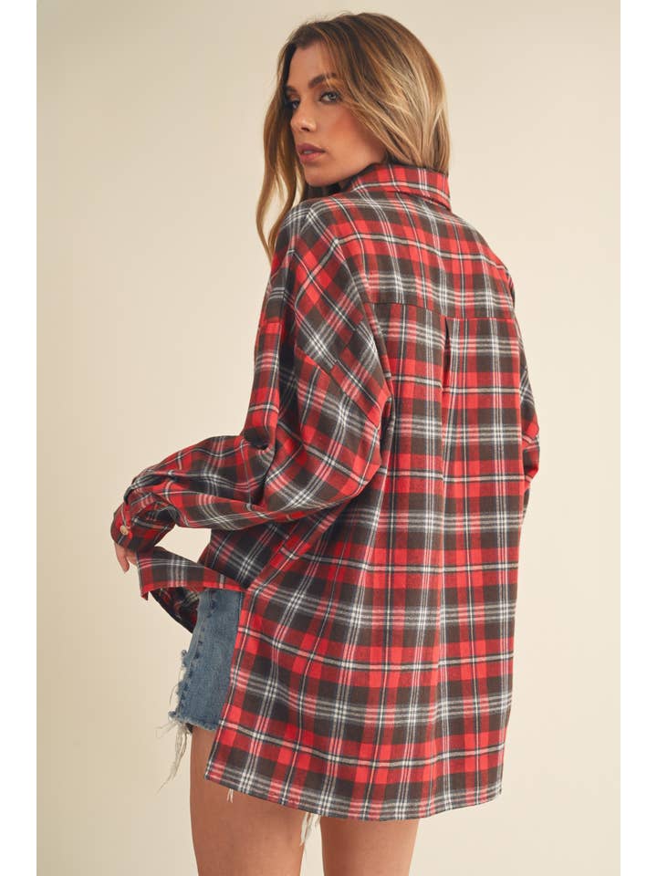 AEMI + CO - Wholesale Button Down Shirt - Women's - 8208CN Tamra Shirt 14