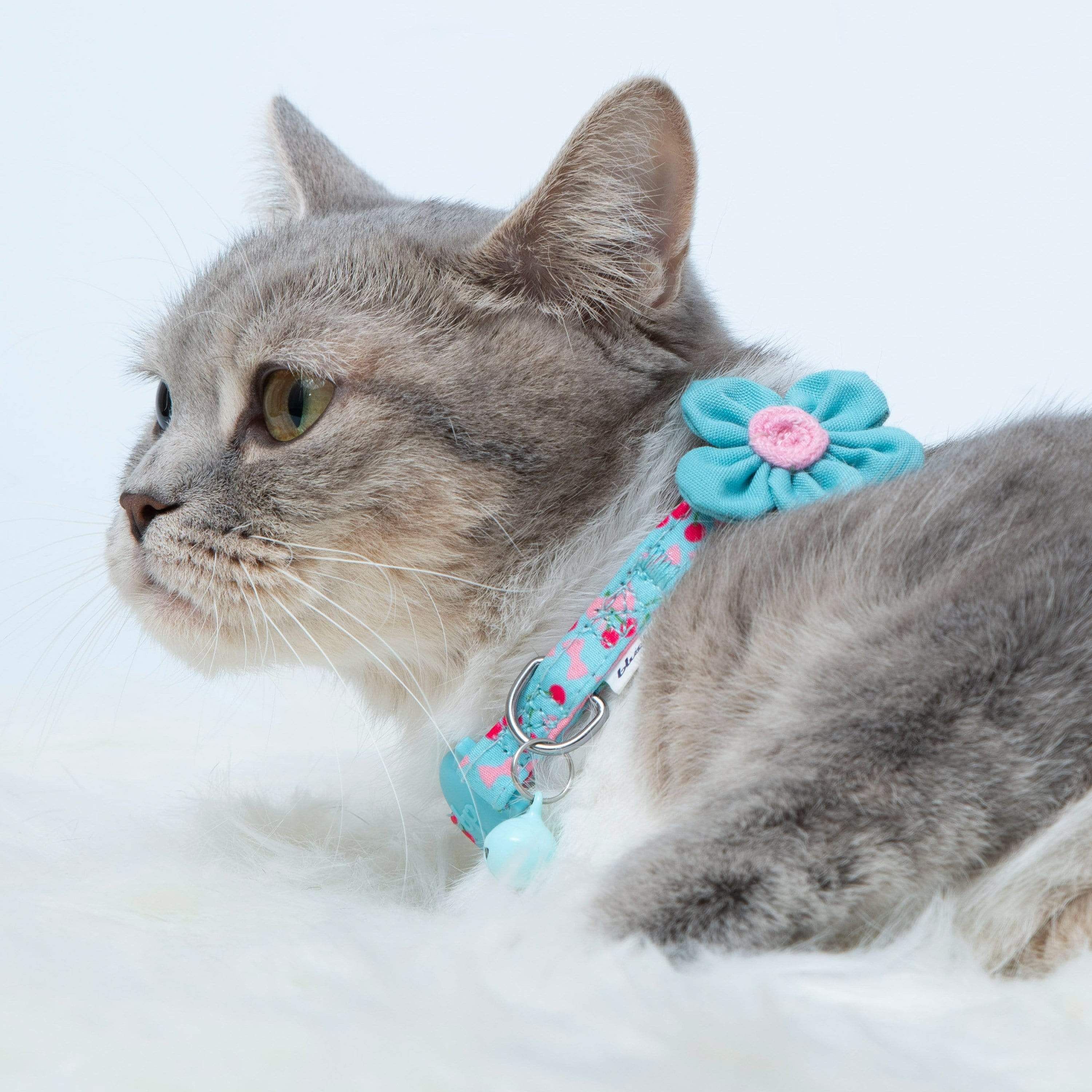 Lovely Cherry & Floral Cat Collar, 2 Pack for wholesale on Faire