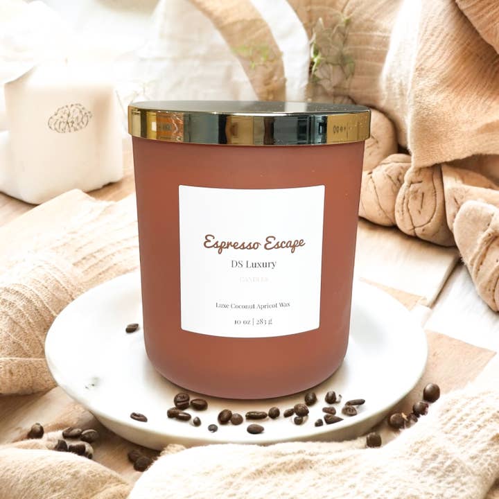 DsLuxurycandles – wholesale Jar/filled candle – Espresso Escape Scented Candle