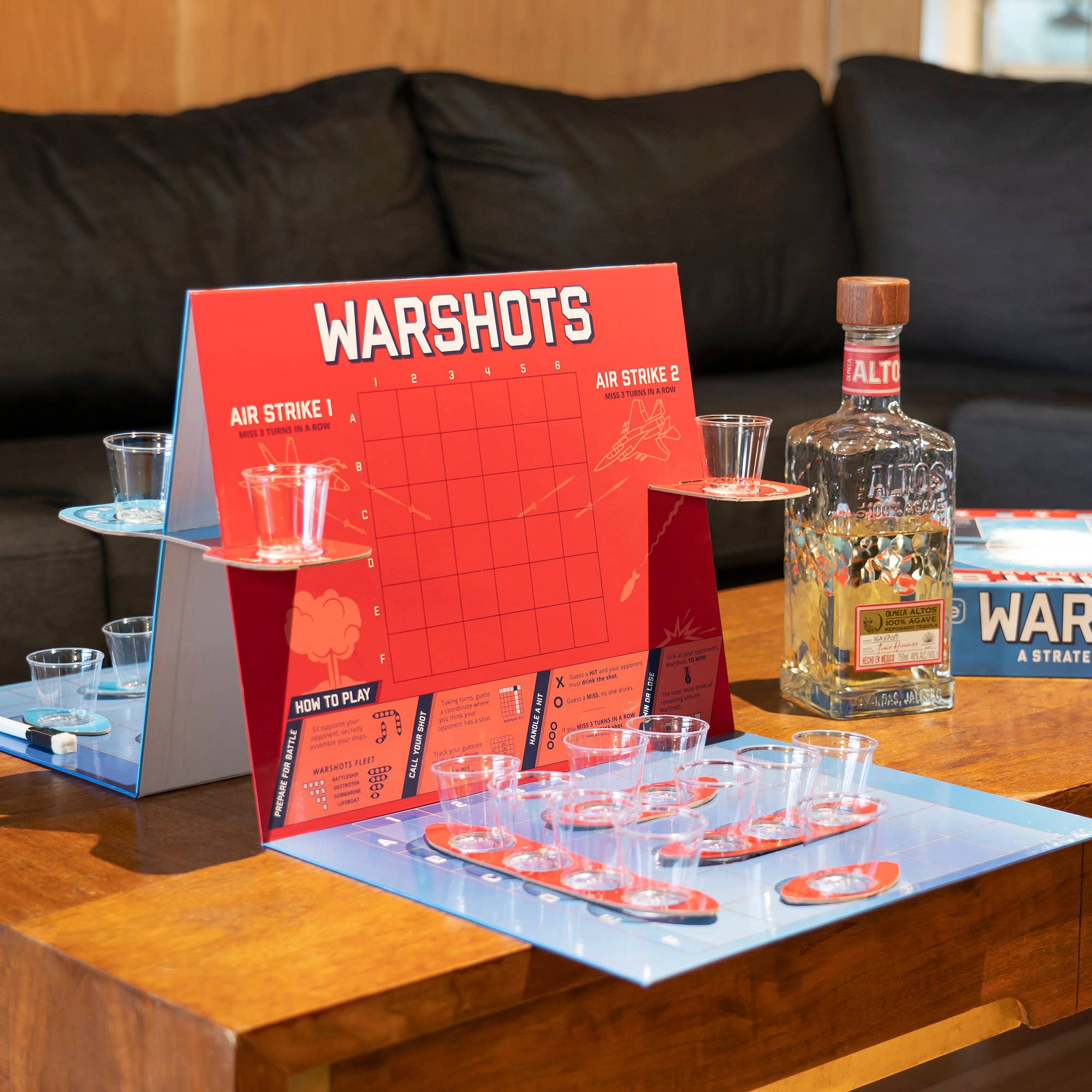 TRUE - Wholesale Board Game - WARSHOTS Battleship Shot Drinking Board Game2