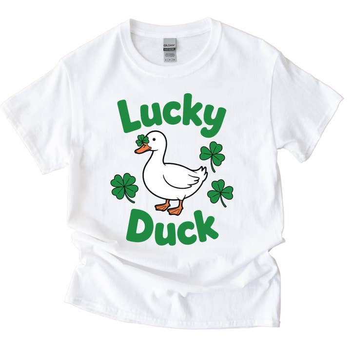 Lucky Duck St Patricks Day Tee for wholesale by Simply Spoken Apparel